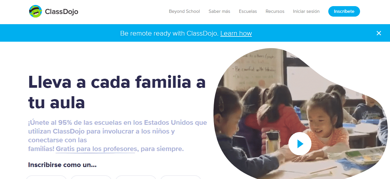 Recursos educativos digitales ClassDojo