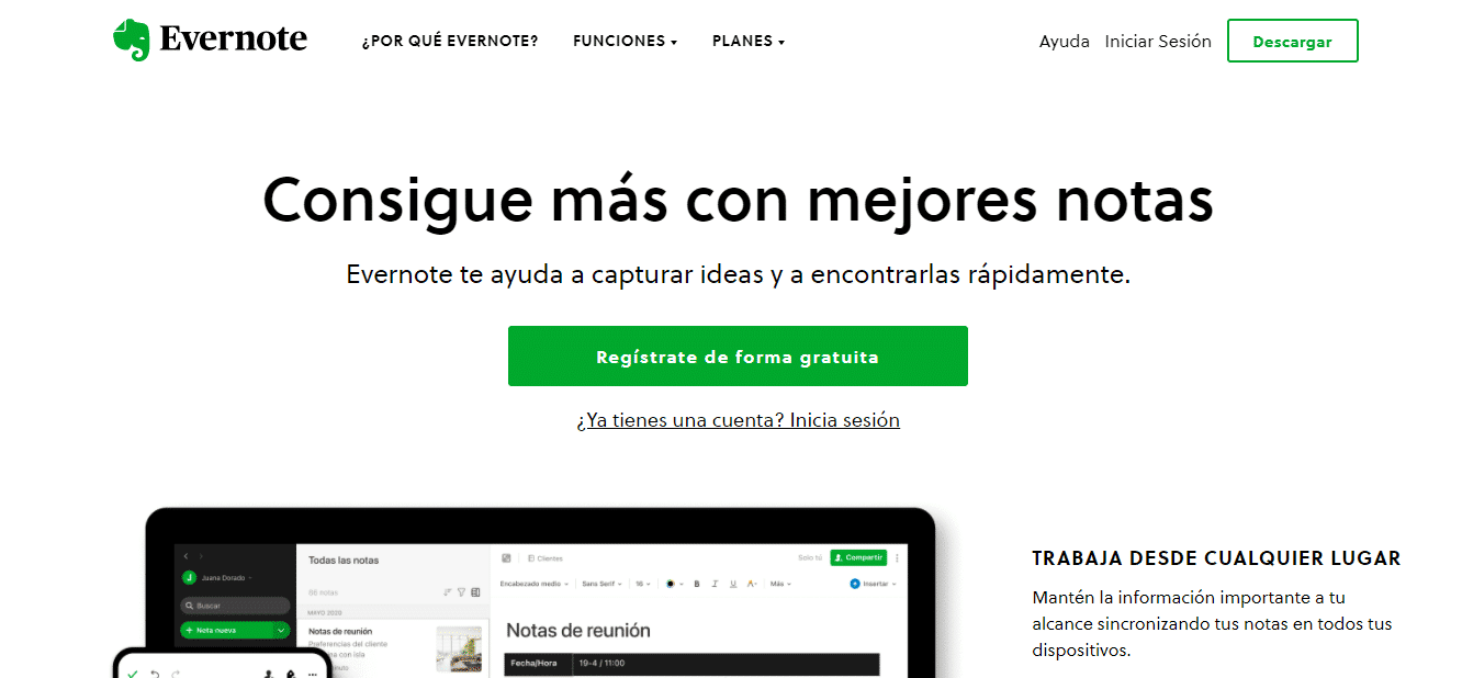 Recursos educativos digitales Evernote