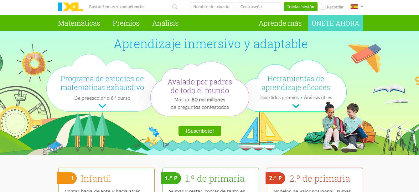 Recursos educativos digitales IXL