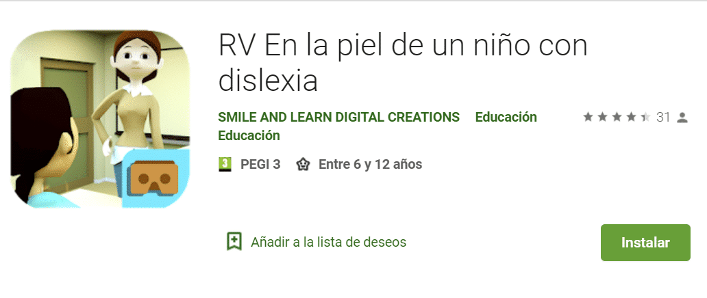 Recursos educativos digitales Realidad Virtual En la piel de un niño con dislexia