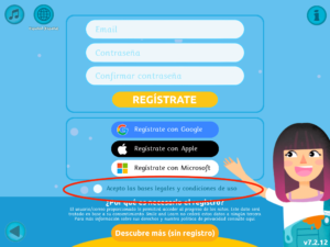 Erro ao tentar registrar