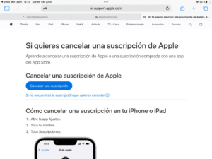 Fes clic al botó Cancel·lar una subscripció